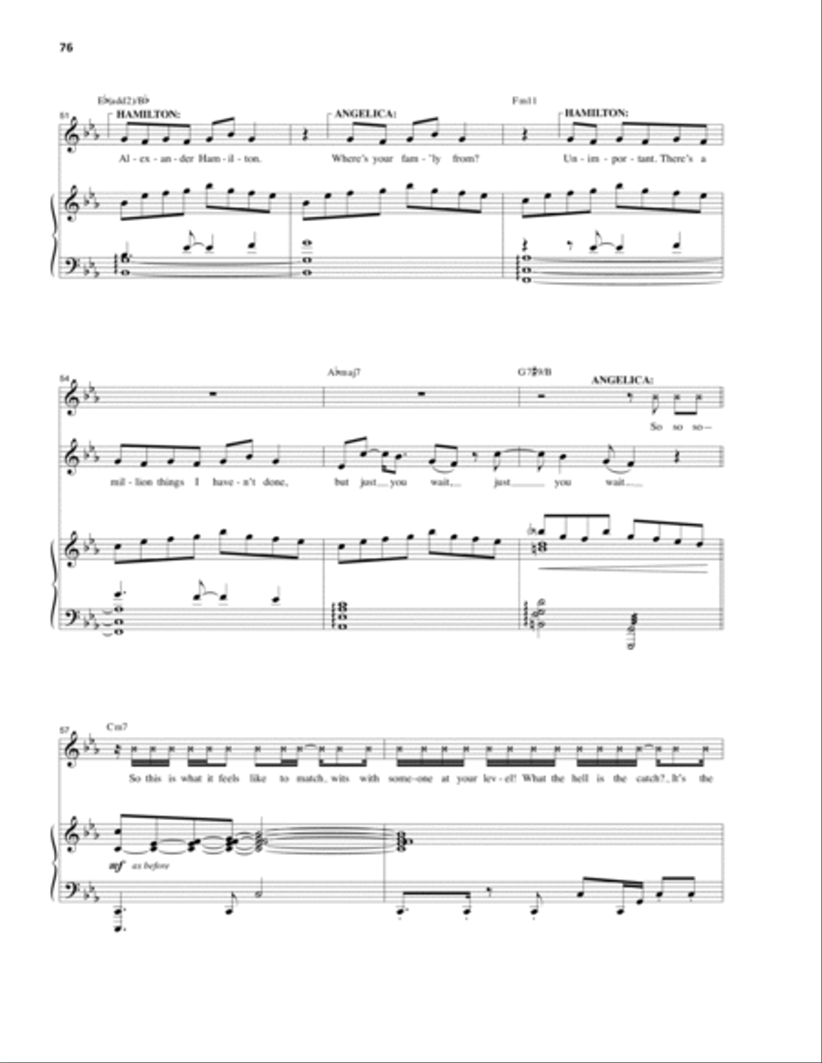 Satisfied from Hamilton by Lin Manuel Miranda Voice Digital