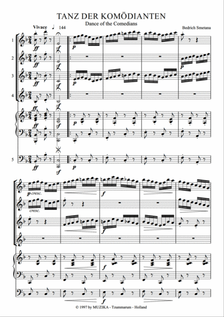 Komödianten Tanz Set of Parts scores gallery preview page 3