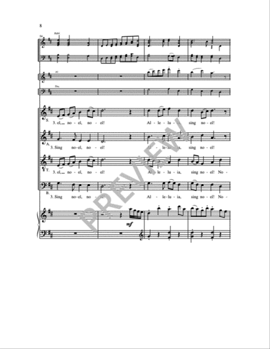 Alleluia, Sing Noel! Alleluia, Sing Noel! 4-Part scores gallery preview page 7