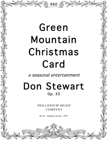 Green Mountain Christmas Card