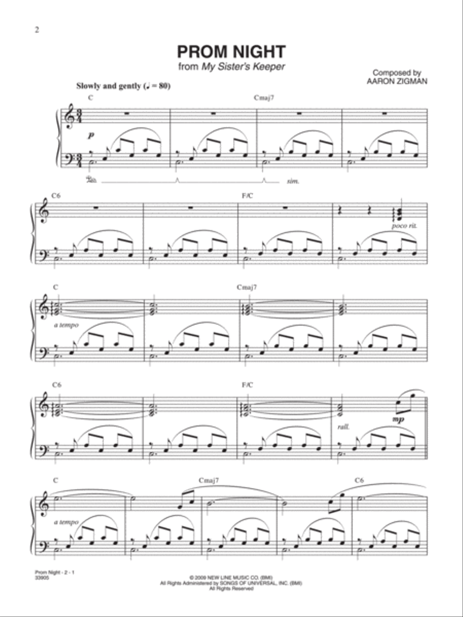 Prom Night (from My Sister's Keeper) Small Ensemble scores gallery preview page 2