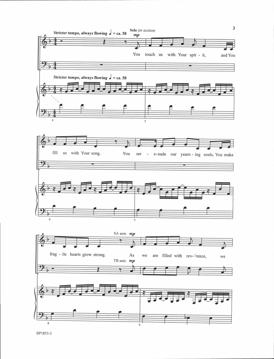 Lord, You Are the Music - Lantz 4-Part scores gallery preview page 3
