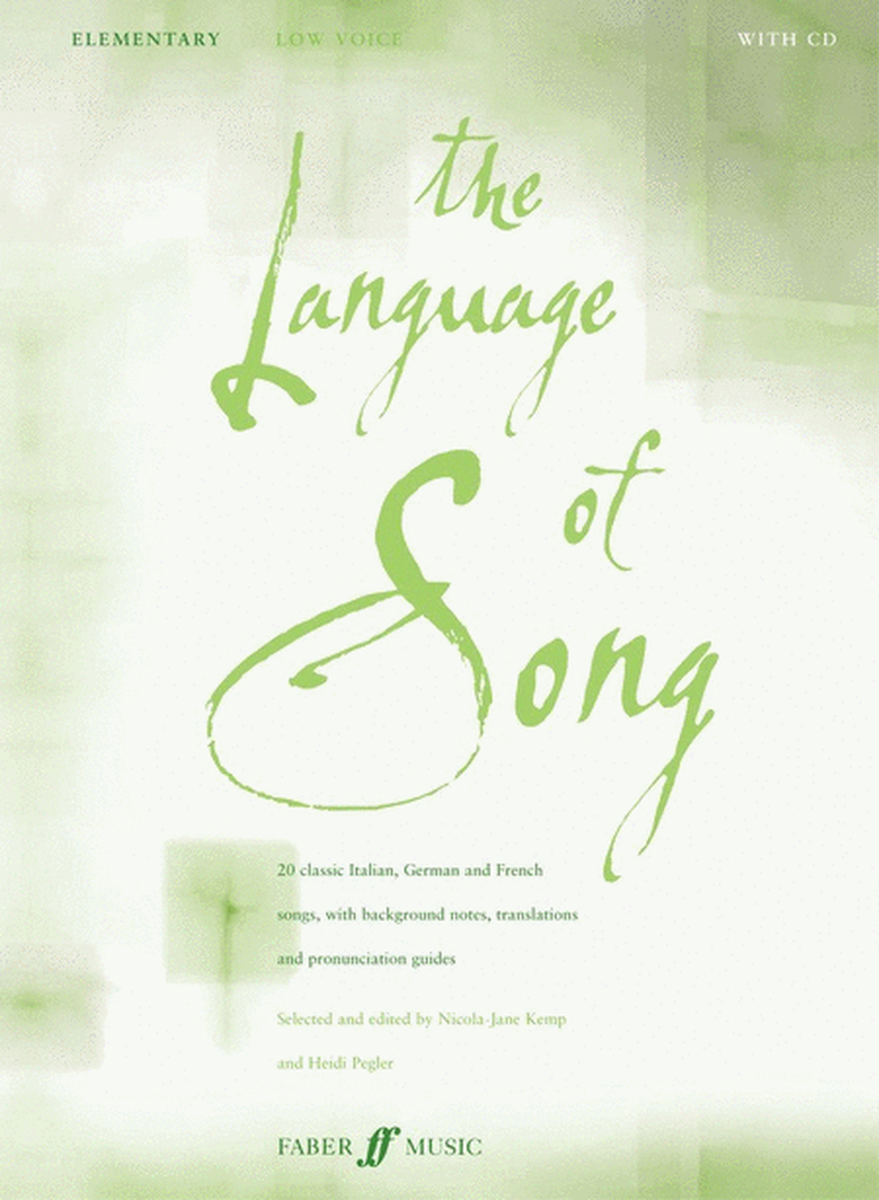 Language Of Song Elementary Low Vc