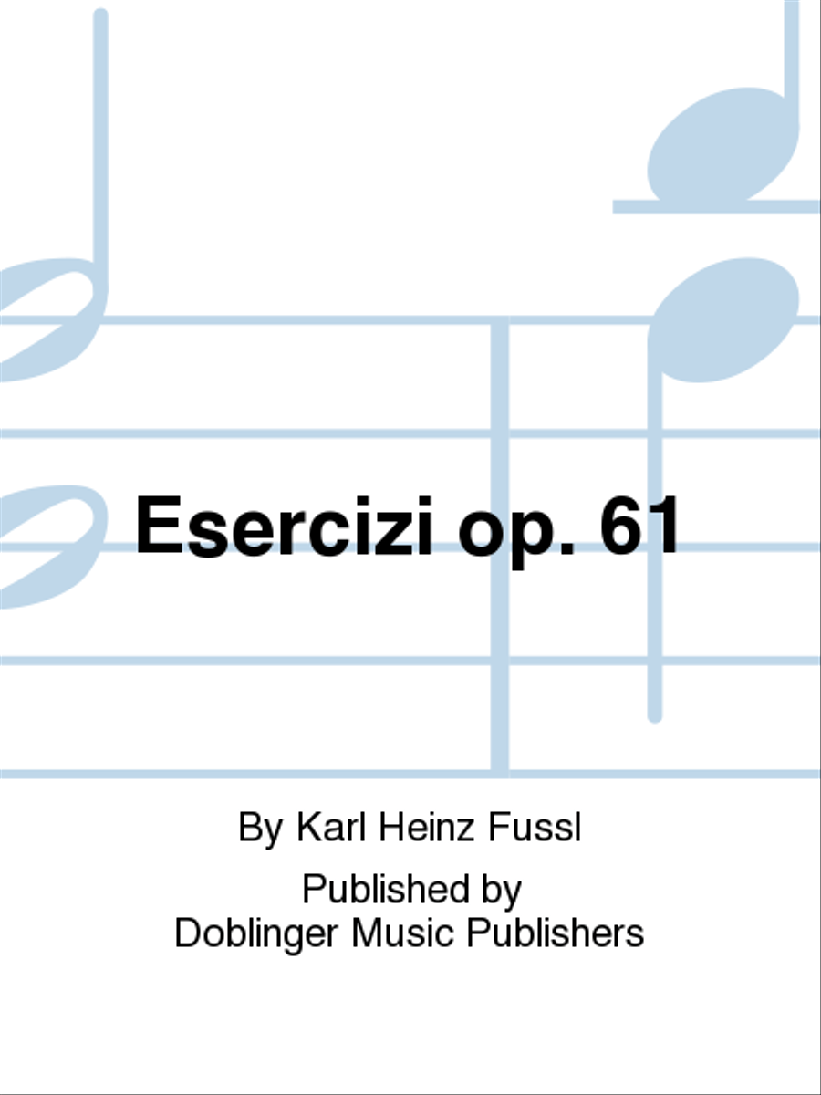 Esercizi op. 61 Piano scores gallery preview page 1