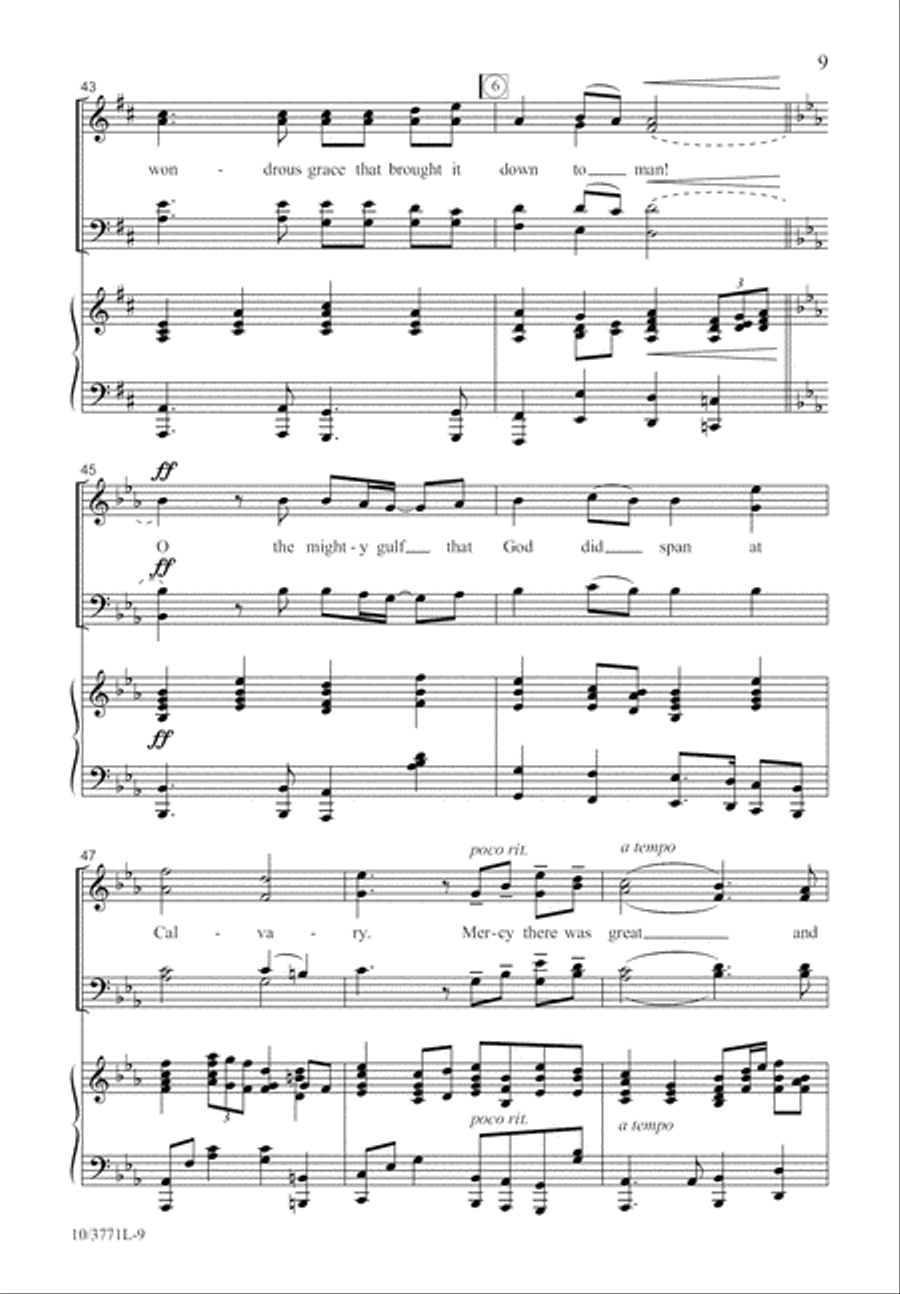 At Calvary At Calvary 4-Part scores gallery preview page 9