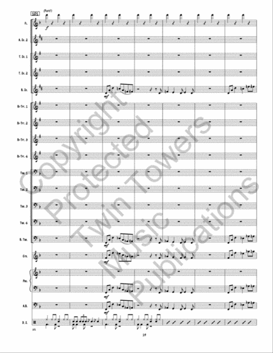 Back This Thang Up Jazz Ensemble scores gallery preview page 20