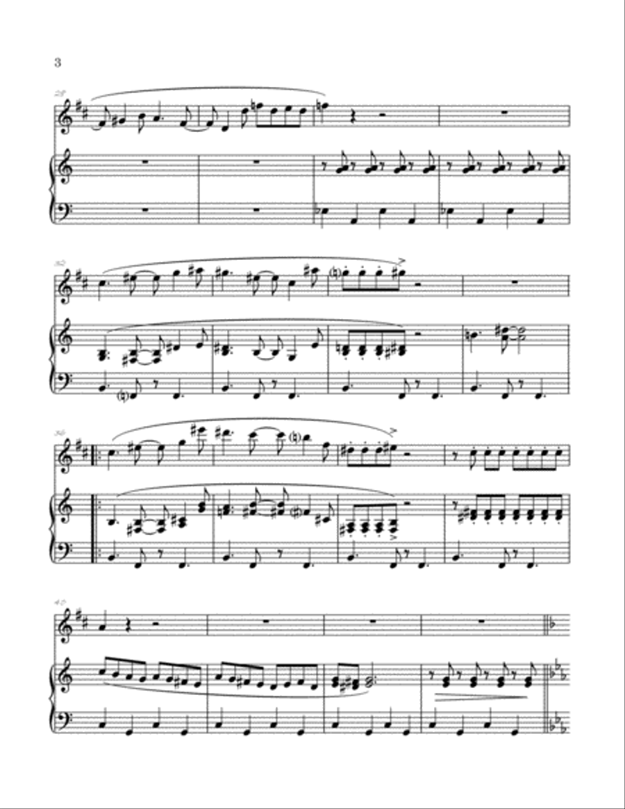Theme From The Simpsons Clarinet Solo scores gallery preview page 4