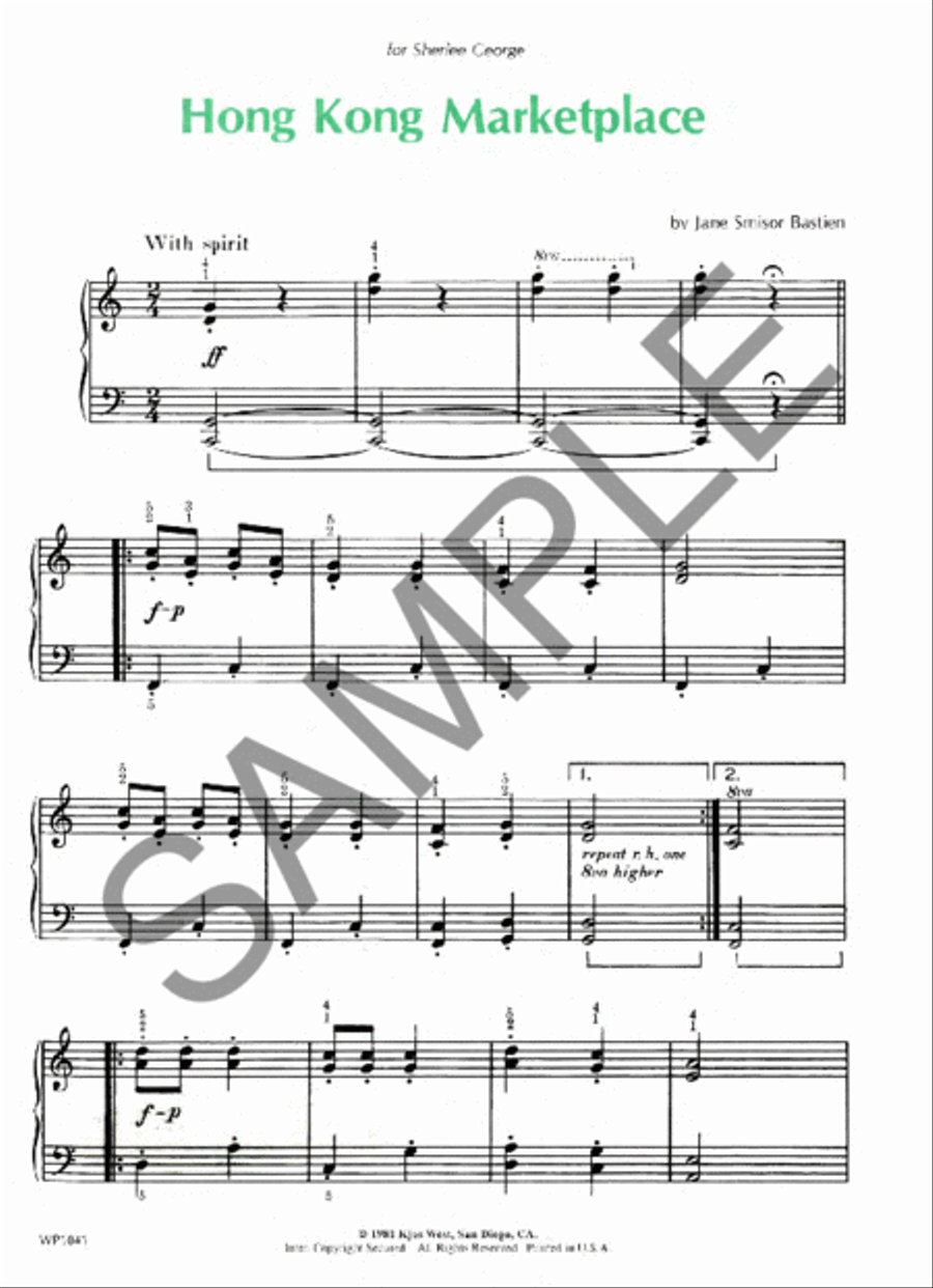 Hong Kong Marketplace Piano Method scores gallery preview page 2