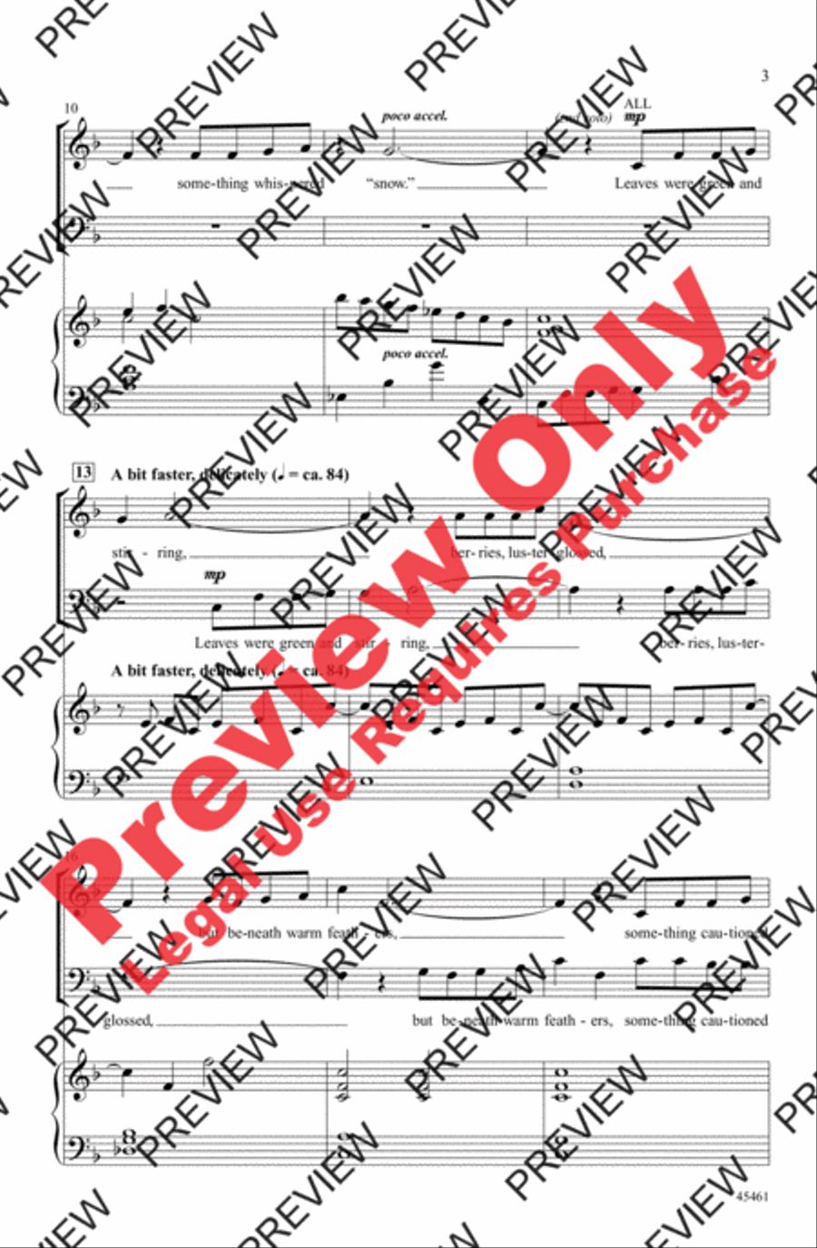 Something Told the Wild Geese 3-Part scores gallery preview page 10