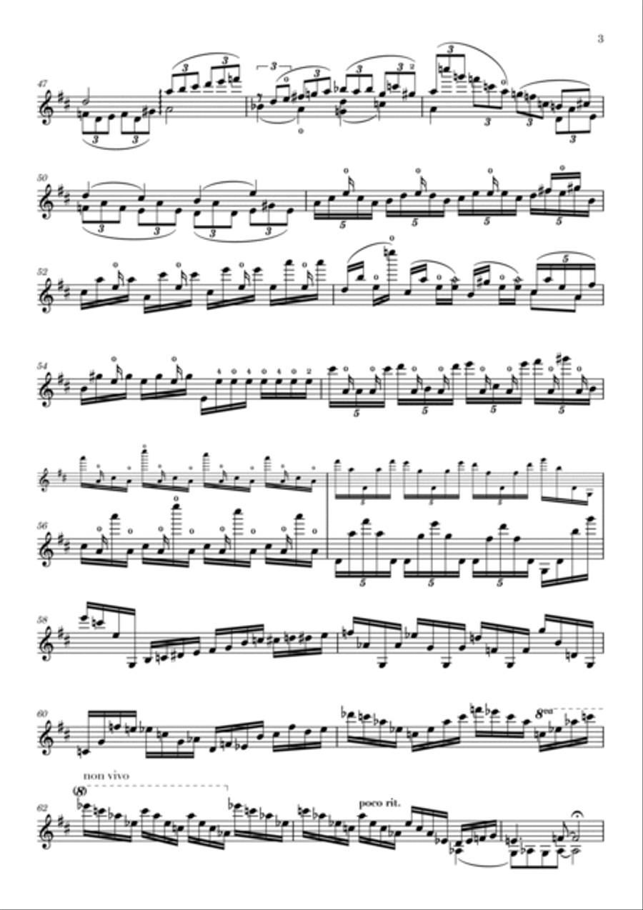 Improvisations - Cadenza to the Beethoven Violin Concerto Op. 61 Chamber Music scores gallery preview page 3