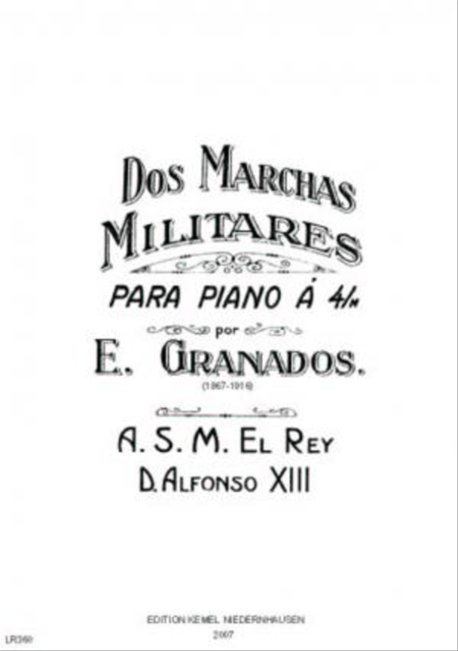 Dos marchas militares Piano Duet scores gallery preview page 1