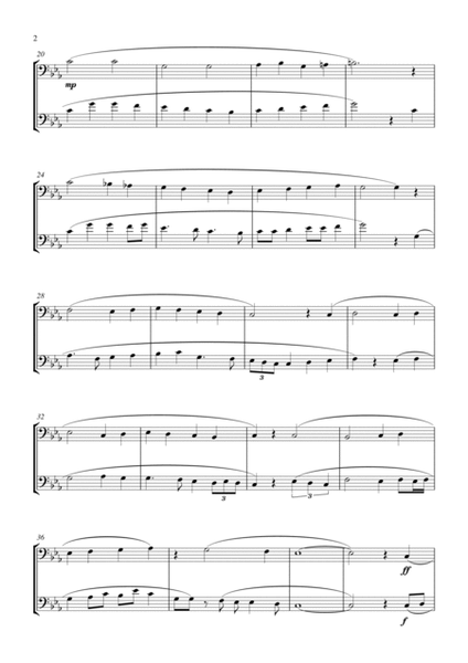 God Rest You Merry, Gentlemen (for trombone duet, suitable for grades 1-5) image number null
