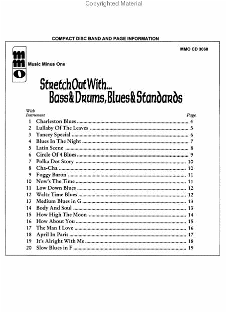 Stretchin' Out with Bass & Drums, Blues & Standards Piano scores gallery preview page 2