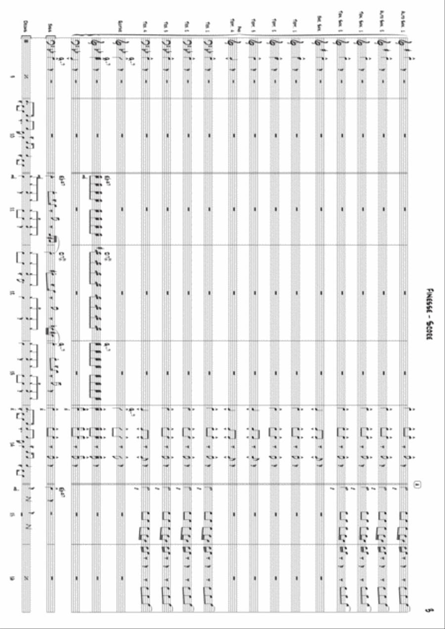 Finesse Jazz Ensemble scores gallery preview page 3