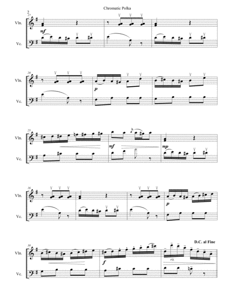 Chromatic Polka for Violin and Cello image number null