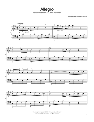 Book cover for Piano Concerto No. 13 (First Movement)