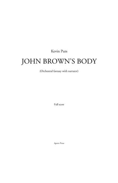 John Brown's Body: Fantasy for Orchestra with Narrator (score)