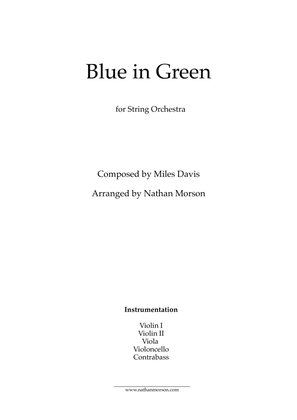 Book cover for Blue In Green