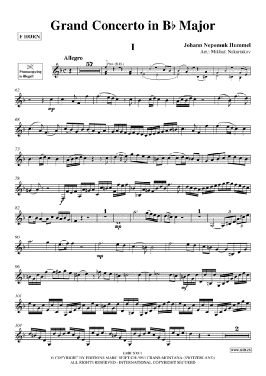 Grand Concerto Horn scores gallery preview page 2