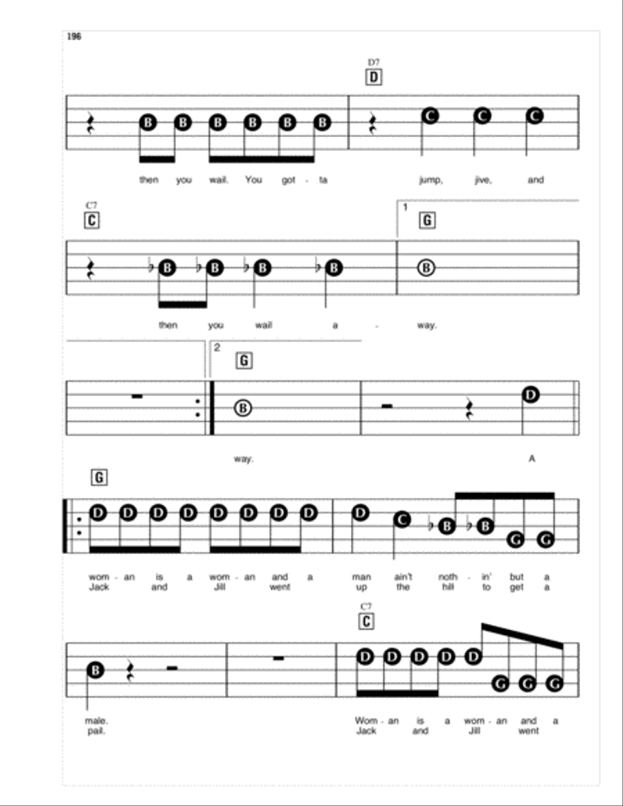 Jump, Jive An' Wail Jump, Jive An' Wail Electronic Keyboard scores gallery preview page 3