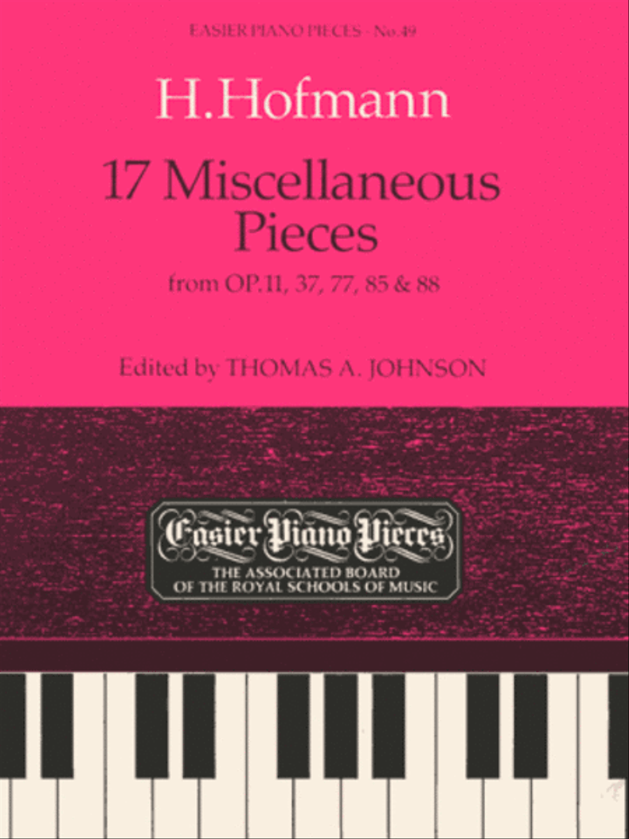 HOFMANN:17 MISCELLANEOUS PCS EPP49 Piano Method scores gallery preview page 1