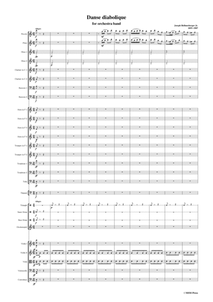 Hellmesberger Jr-Danse diabolique,for orchestra band image number null