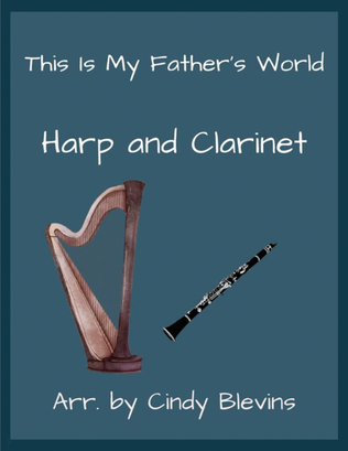 Book cover for This Is My Father's World, for Harp and Clarinet