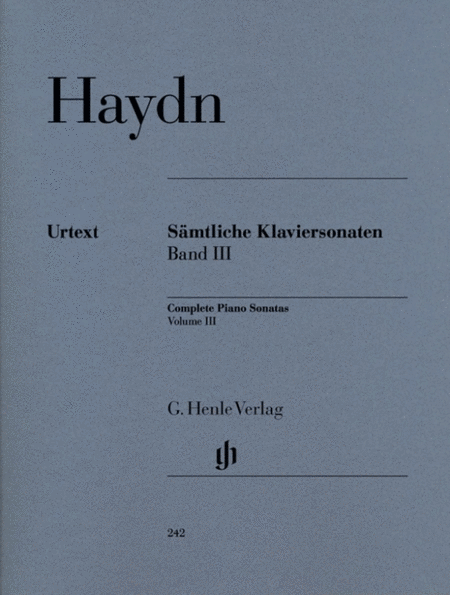 Haydn - Piano Sonatas Vol 3 Urtext