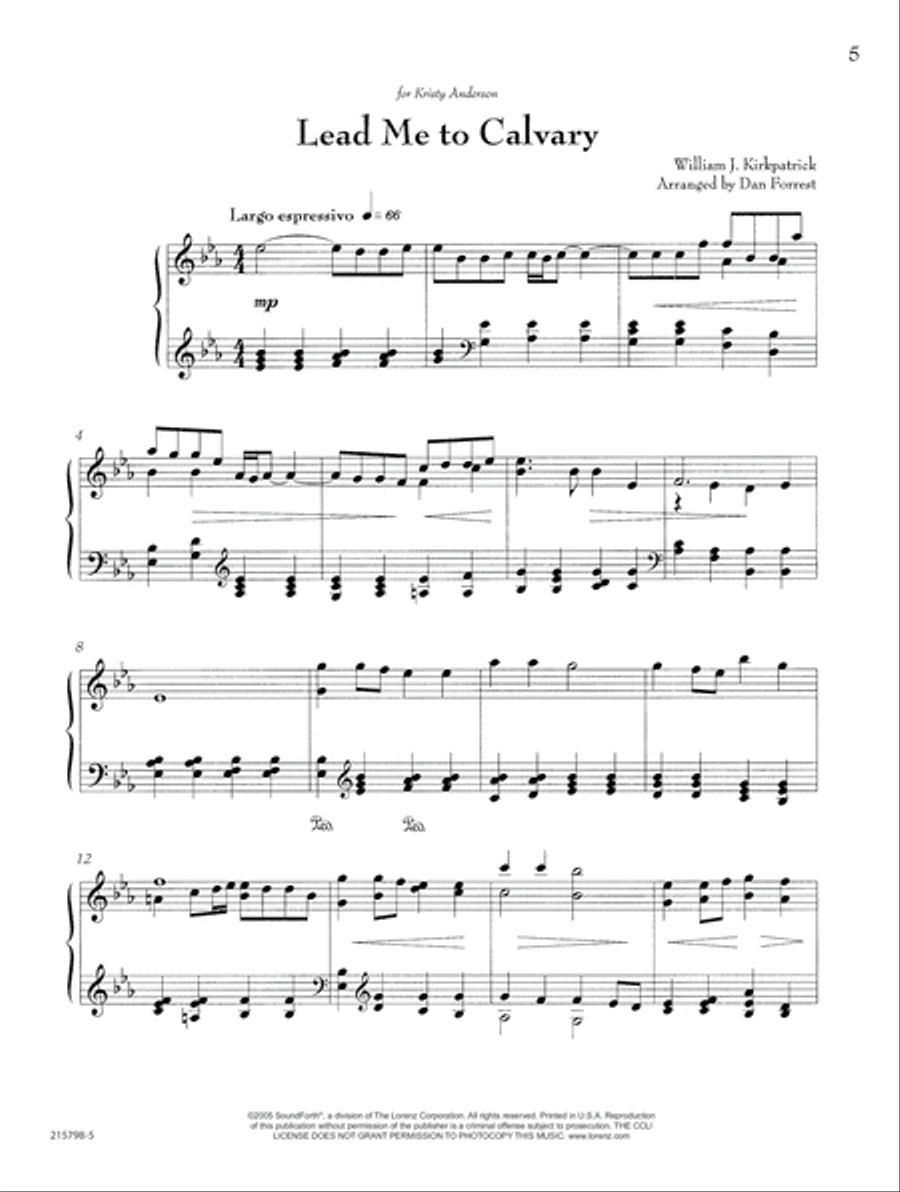 Fairest Lord Jesus Piano Solo scores gallery preview page 6