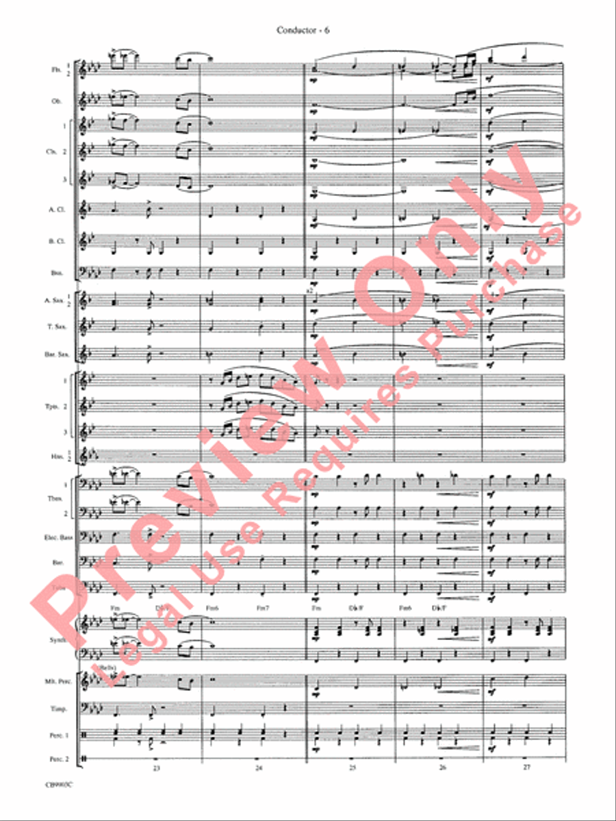 007 -- A James Bond Medley Concert Band scores gallery preview page 9