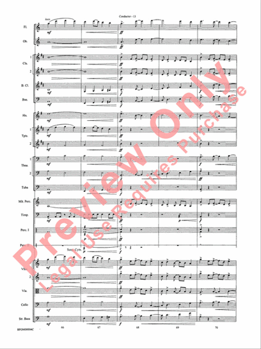 Rites of Tamburo Full Orchestra scores gallery preview page 16