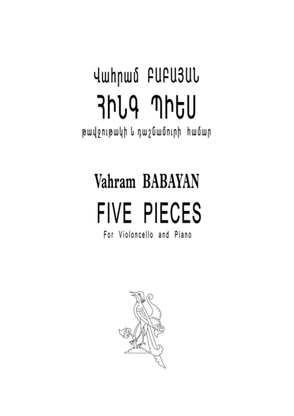 Five Pieces for Violoncello and Piano