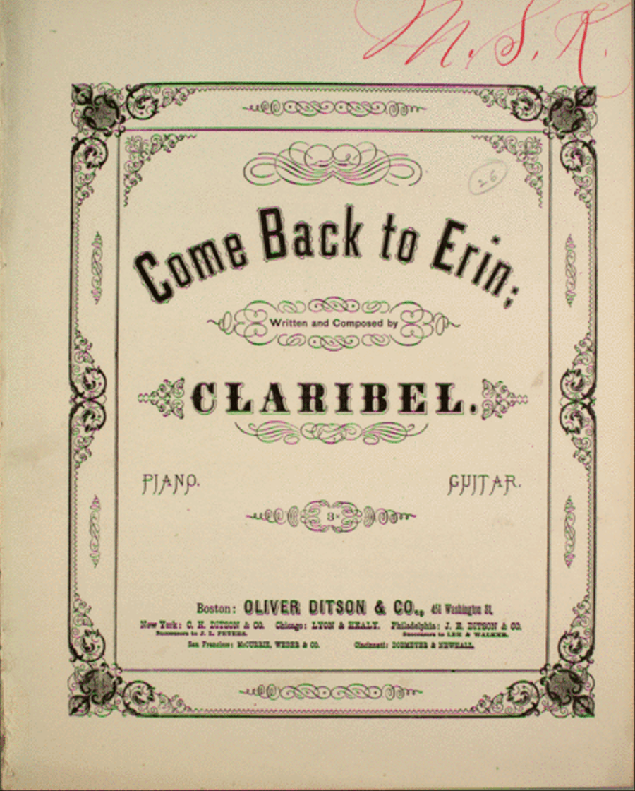 Come Back to Erin Voice scores gallery preview page 1