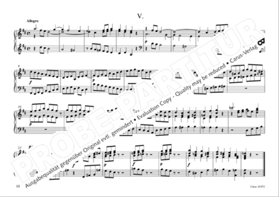 Vogler, 32 Preludes pour l' Orgue ou Pianoforte Piano scores gallery preview page 11
