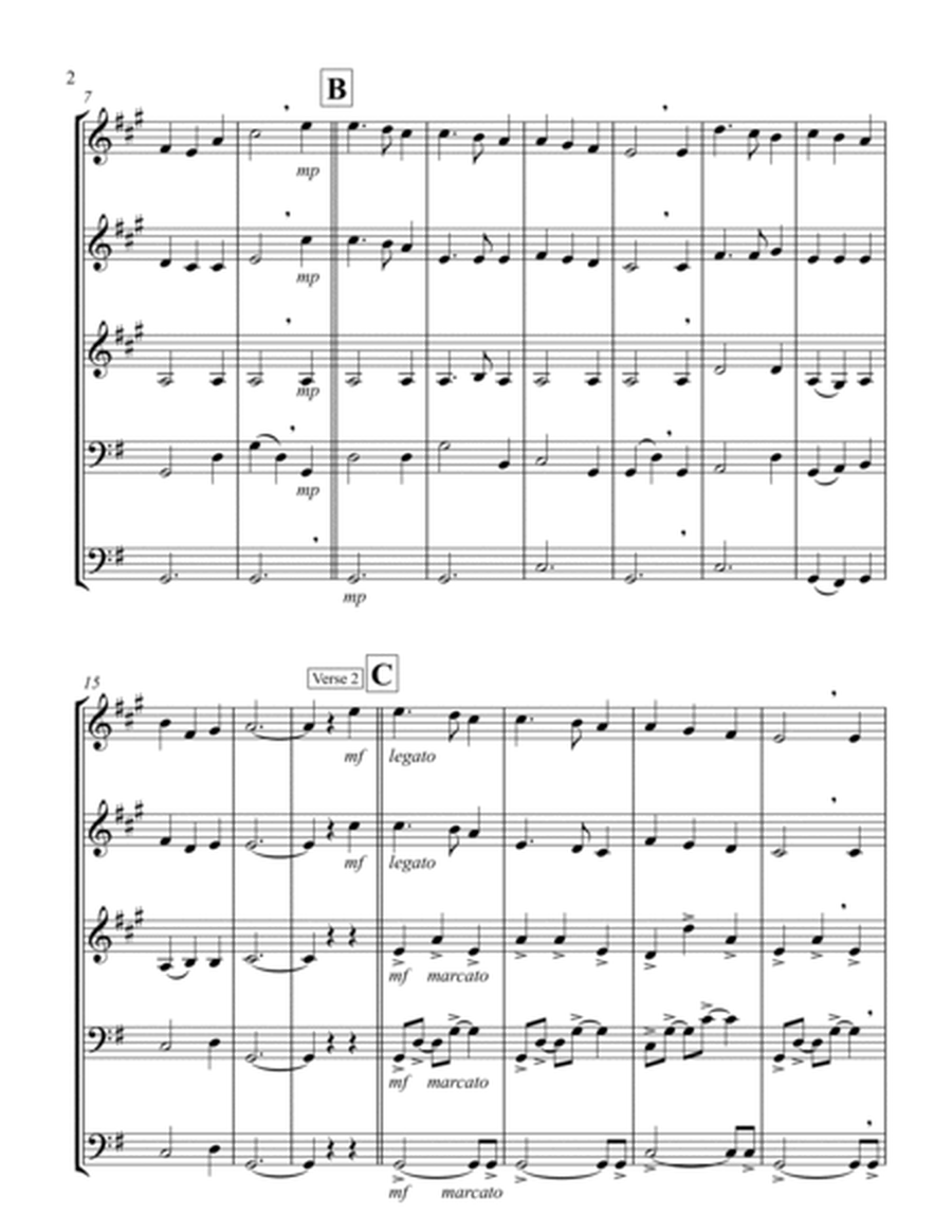 Away in a Manger (G) (Brass Quintet - 3 Trp, 2 Trb)