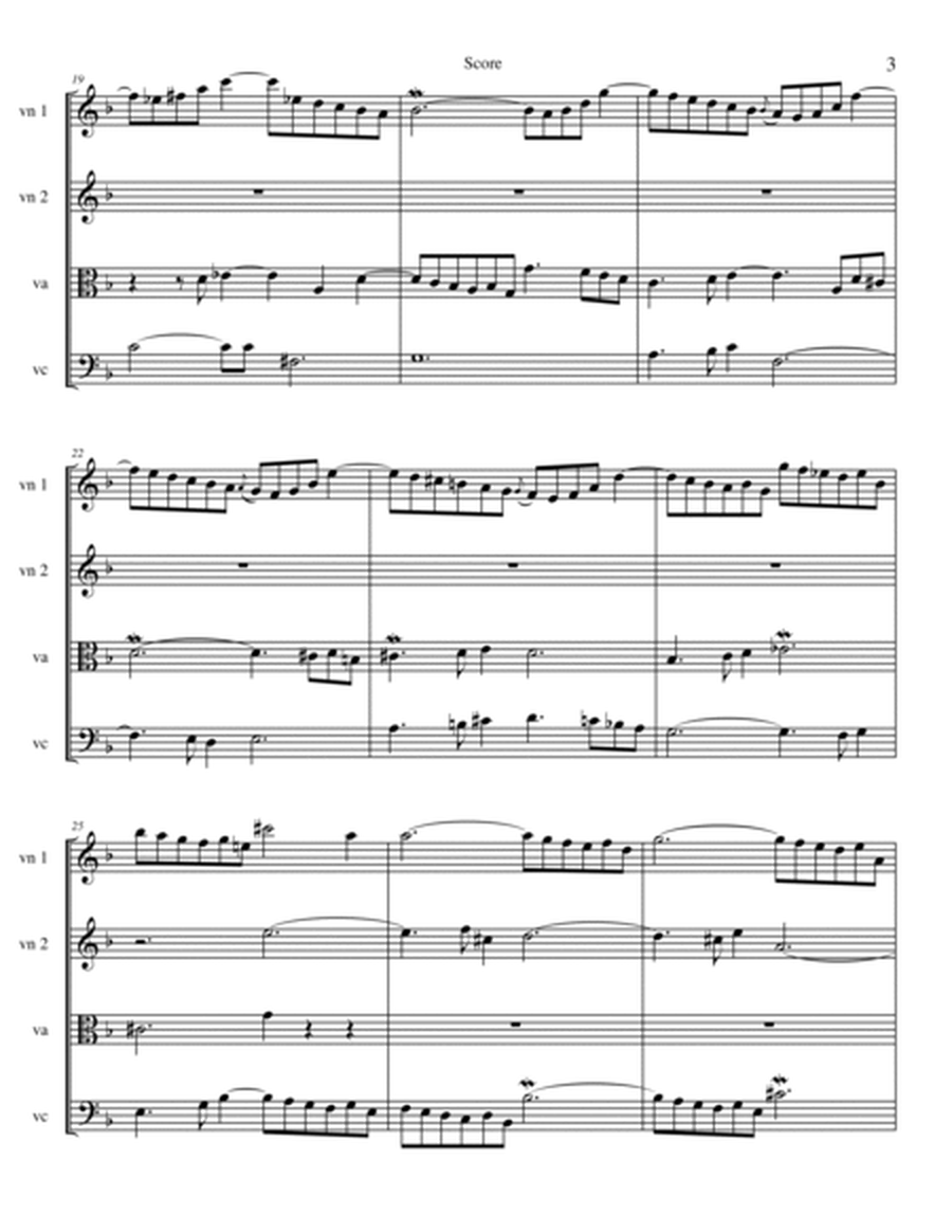 Bach: Prelude BWV 849 transcribed for String Quartet image number null
