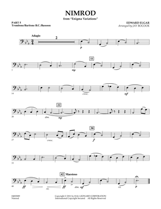 Nimrod (from Enigma Variations) - Pt.5 - Trombone/Bar. B.C./Bsn.