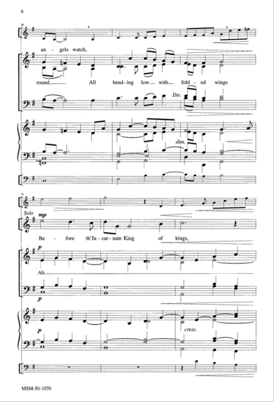 Welcome, Holy Child Welcome, Holy Child 4-Part scores gallery preview page 5