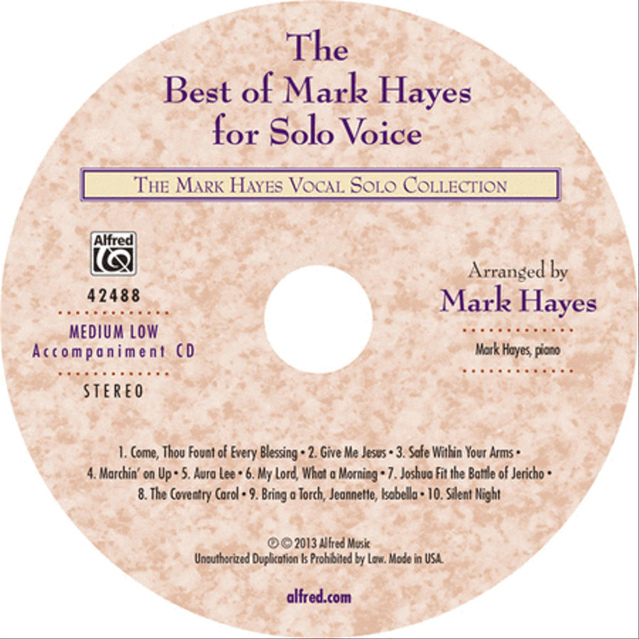 The Best of Mark Hayes for Solo Voice (For Concerts, Contests, Recitals, and Worship) Voice Solo scores gallery preview page 1