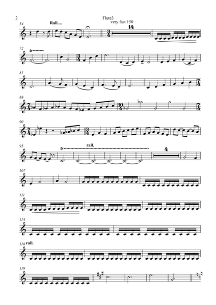 Session for Flutes - Flute 3 Part