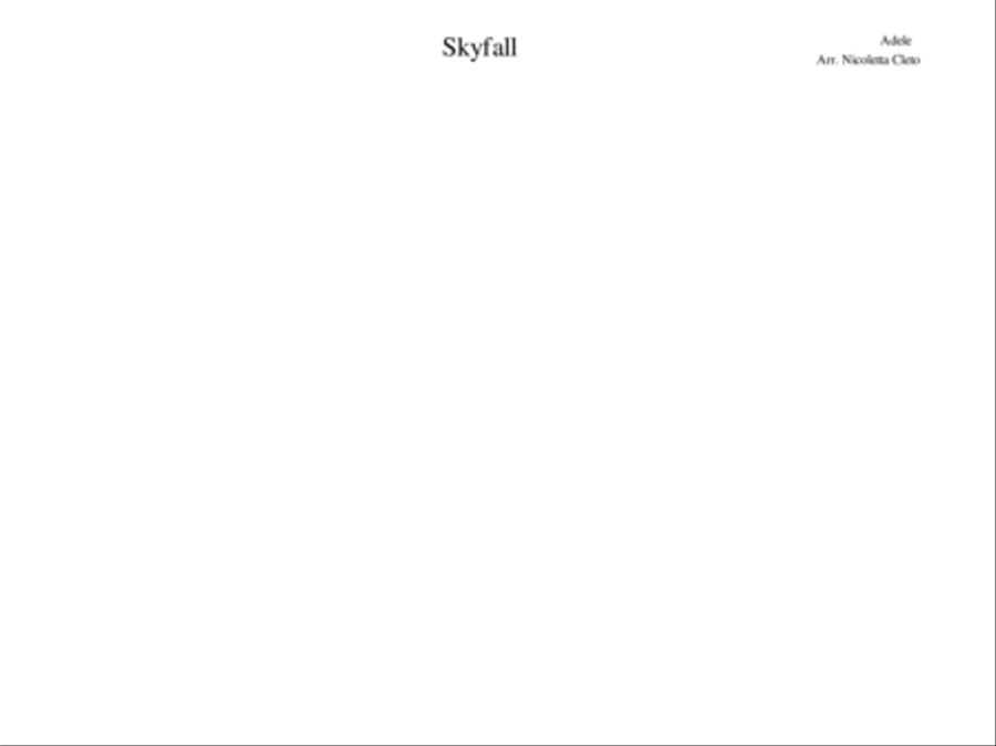 Skyfall Jazz Ensemble scores gallery preview page 1