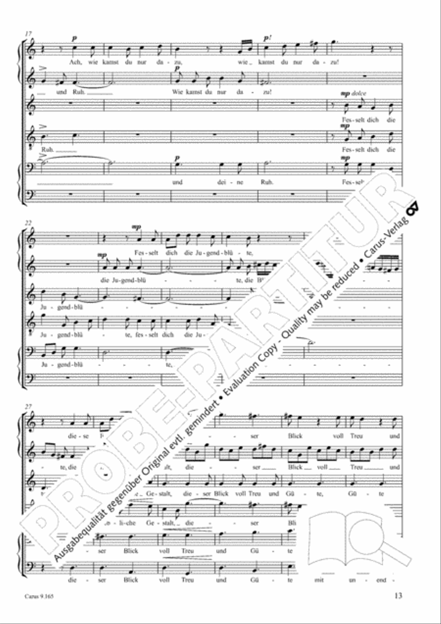 Drei Lieder nach Texten von Goethe Choir scores gallery preview page 14
