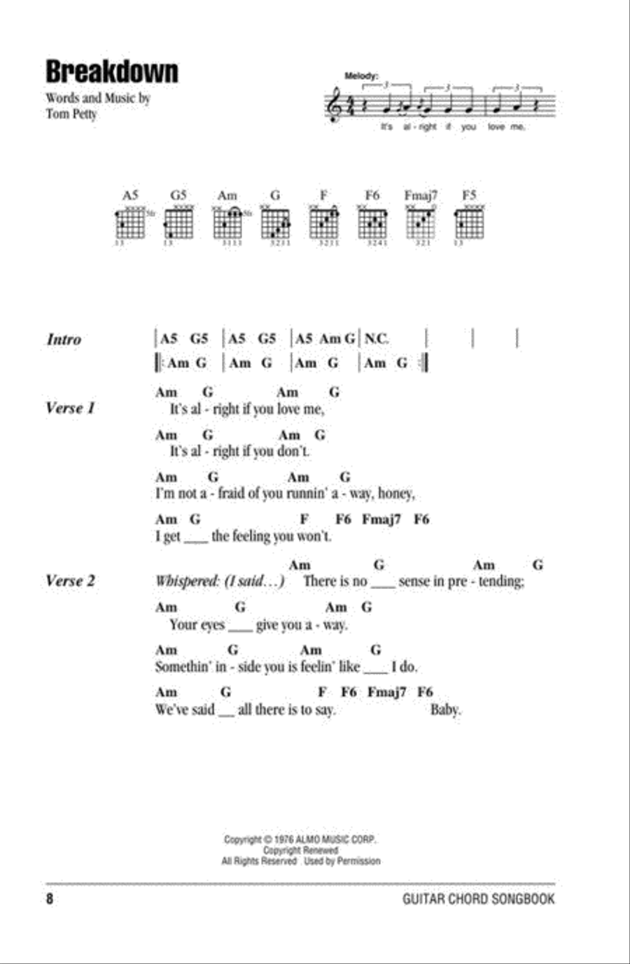 Tom Petty Guitar scores gallery preview page 7