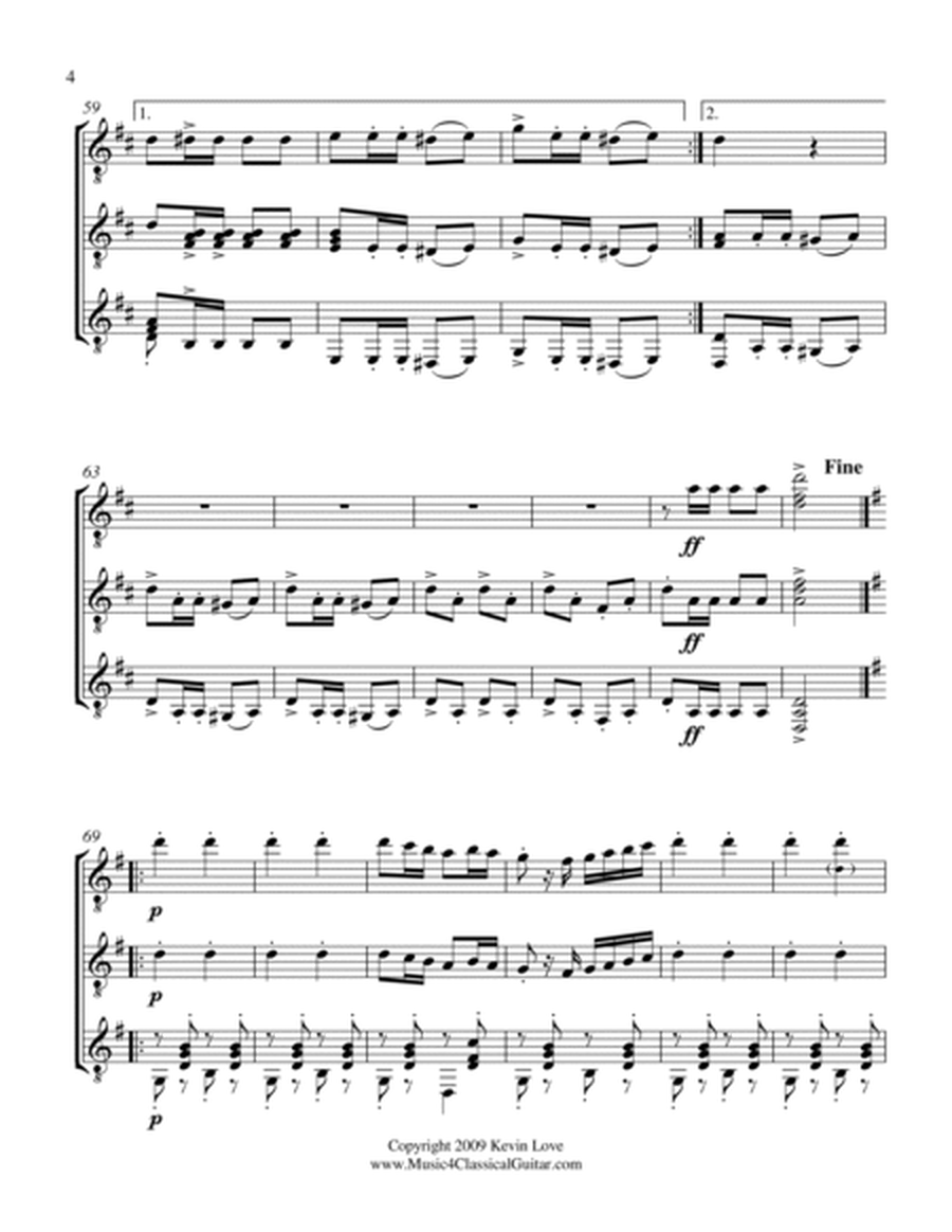 Marche Militaire (Guitar Trio) - Score and Parts image number null