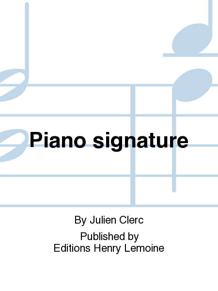 Piano signature