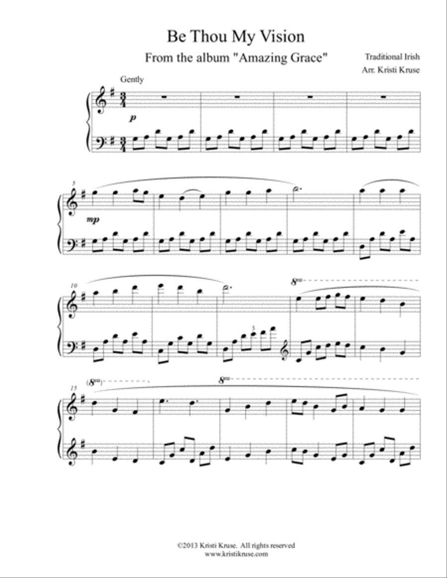 Be Thou My Vision Piano Solo scores gallery preview page 2