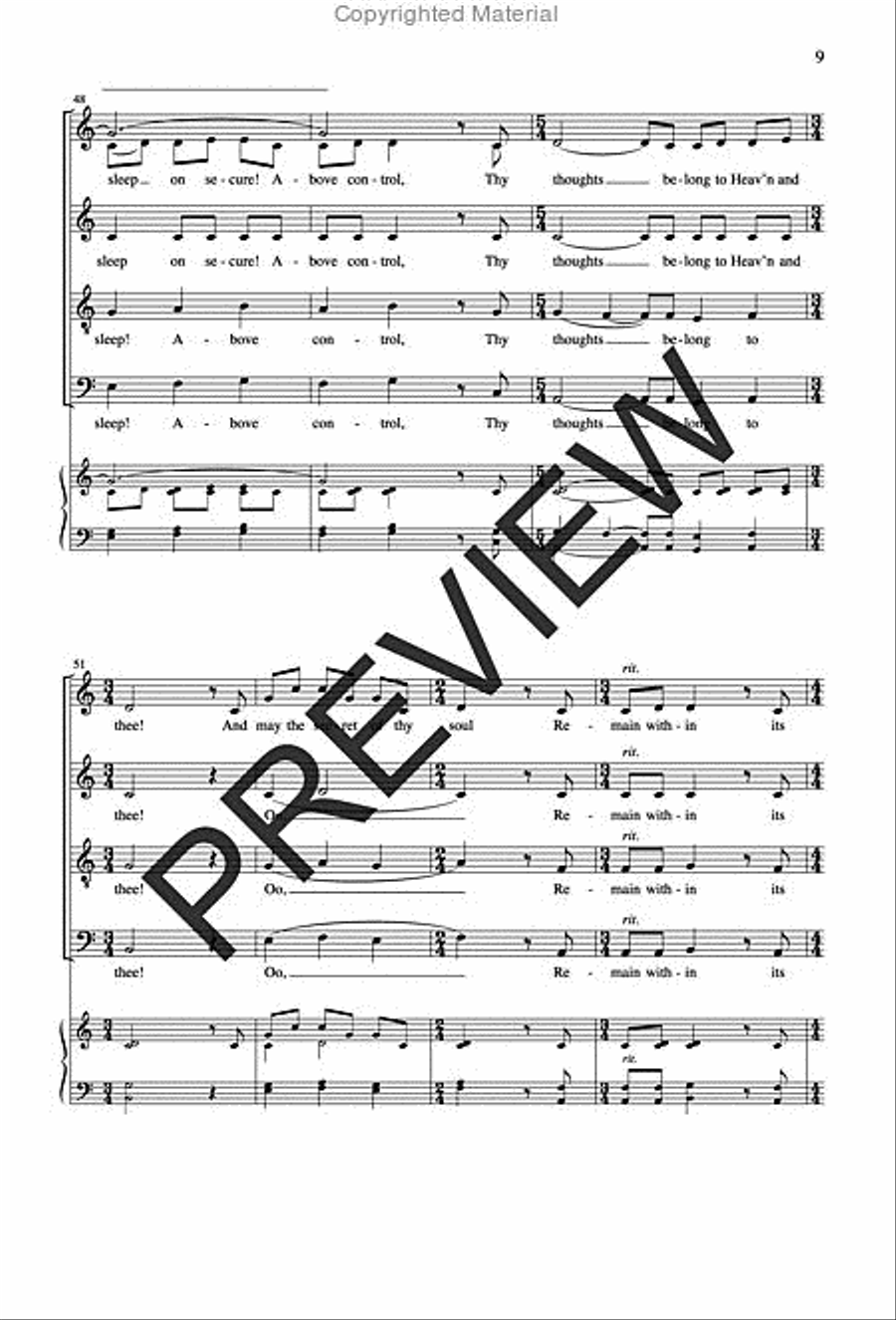 And Dream Awhile And Dream Awhile SSAATTBB scores gallery preview page 8