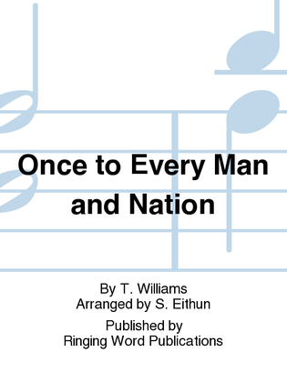 Book cover for Once to Every Man and Nation
