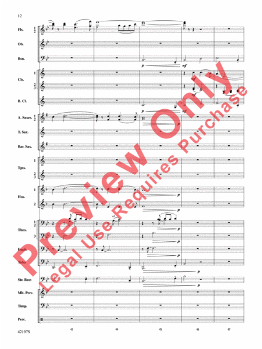 Carrickfergus Carrickfergus Concert Band scores gallery preview page 13