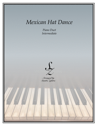 Book cover for Mexican Hat Dance (intermediate 1 piano, 4 hand duet)